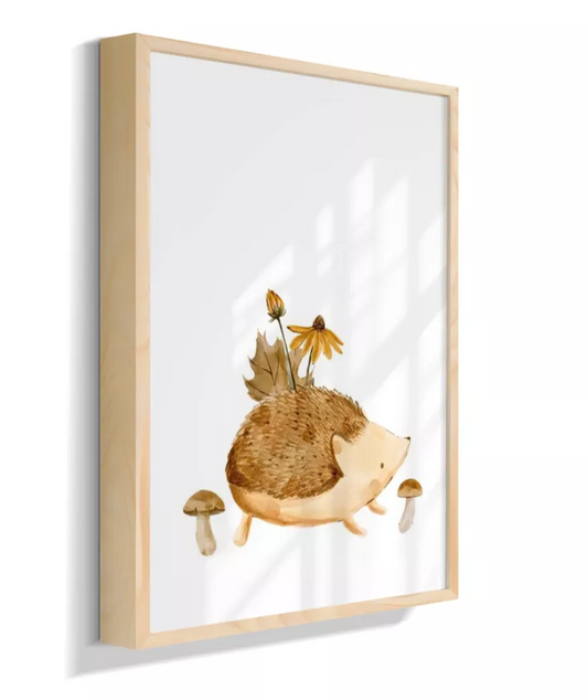 Porco espinho com cogumelos