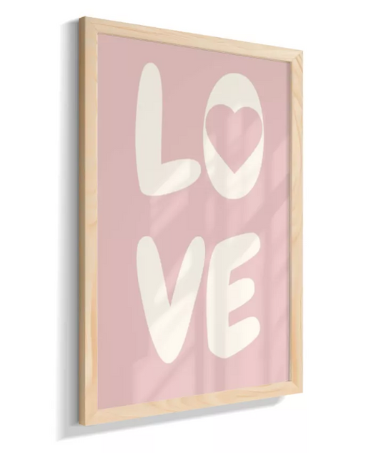 LOVE (fundo rosa)