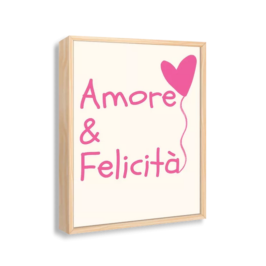 Amore &amp; Felicità (bege e pink)
