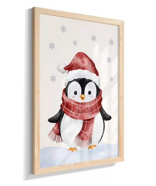 Pinguim na neve