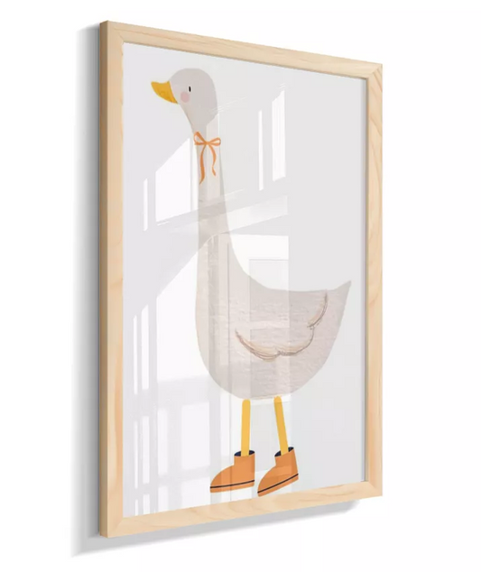 Pata com laço e galocha (fundo branco)