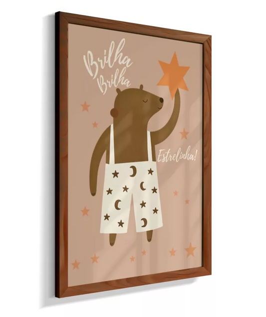 Urso com estrelas (rose)