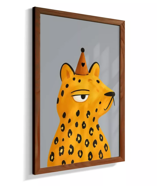 Tigre perfil (fundo azul)