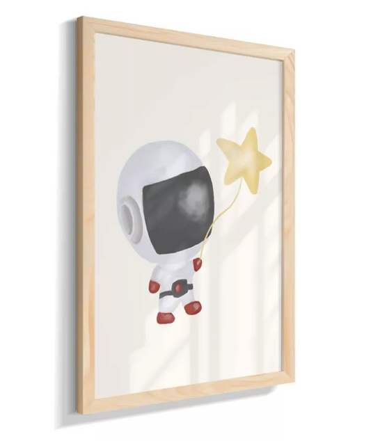 Astronauta com estrela (neutro)