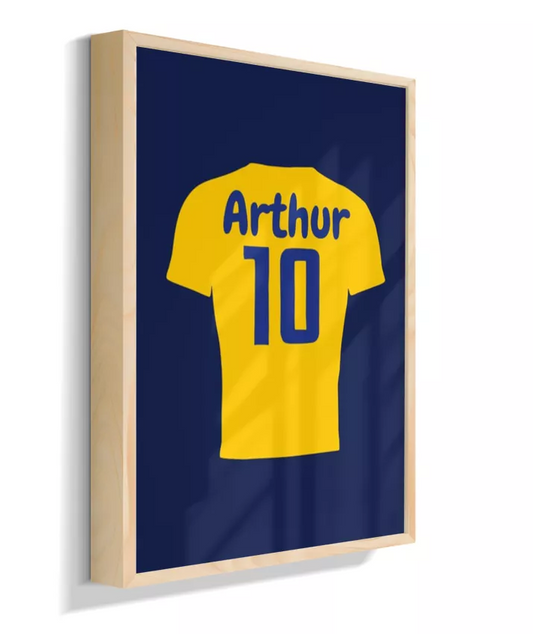 Camisa 10 personalizada (azul marinho)