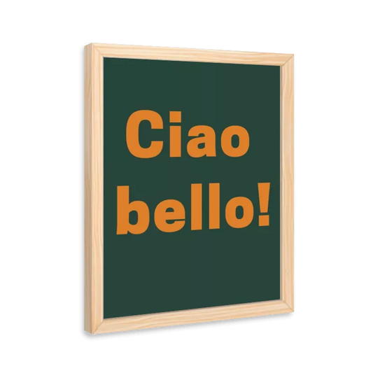 Ciao bello (verde e laranja)