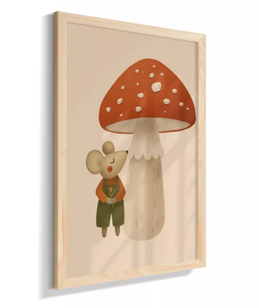 Ratinho com cogumelo