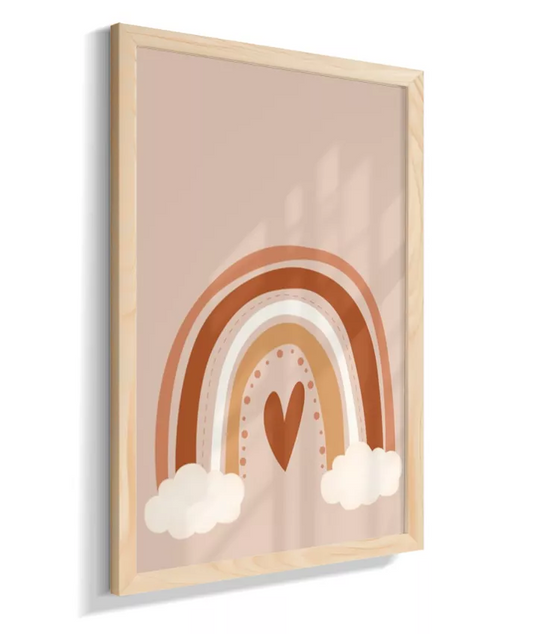 Arco-íris boho (fundo rose)