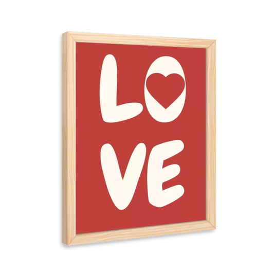 Love (vermelho e bege)