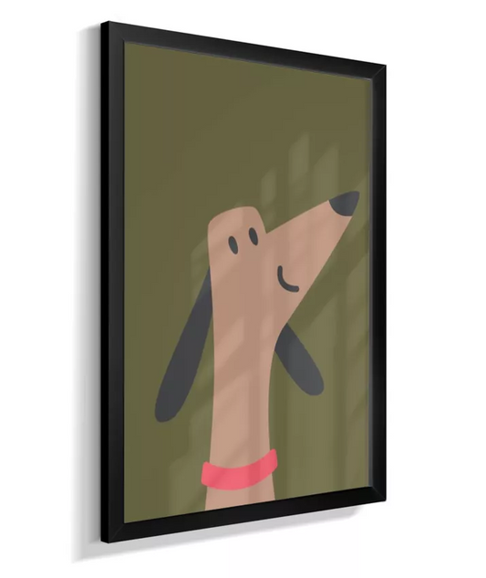 Cachorro (fundo verde)