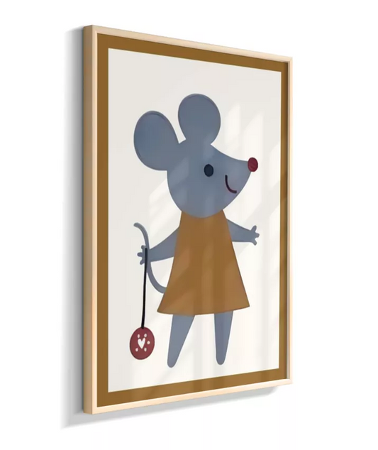 Ratinha com Ioiô (detalhe simulando moldura marrom)