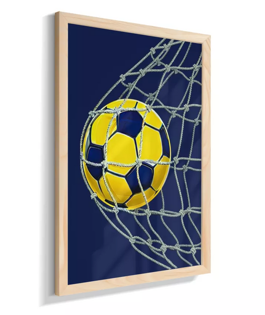 Bola na rede (azul marinho)