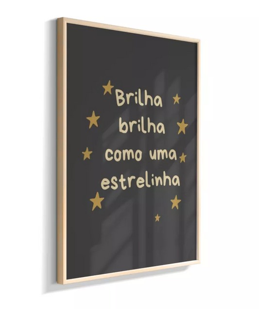 Brilha como estrelinha (fundo preto)