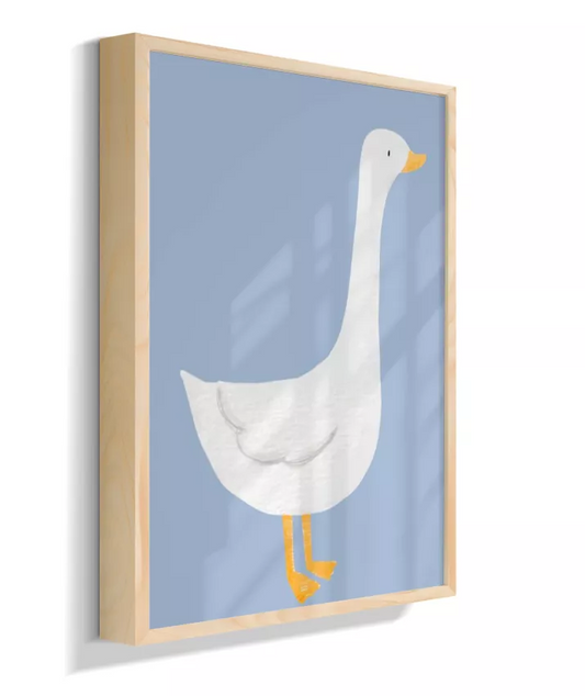 Pato pintado (fundo azul)