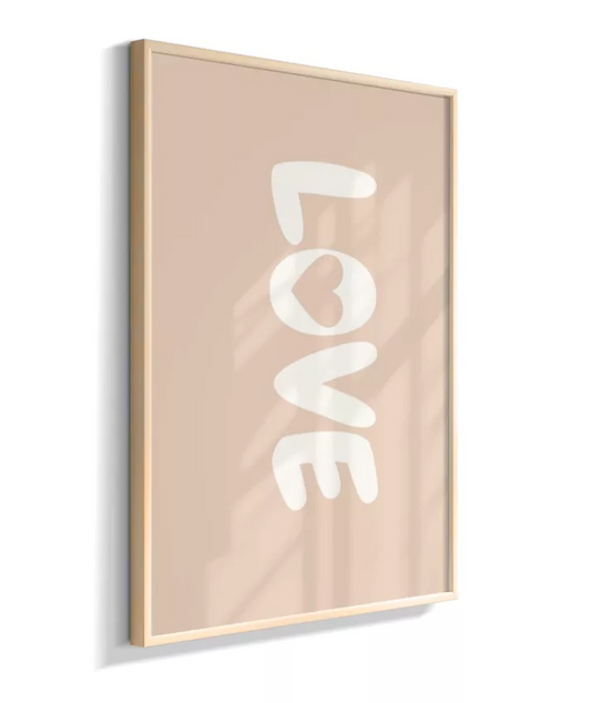 Love na horizontal (rosa claro)