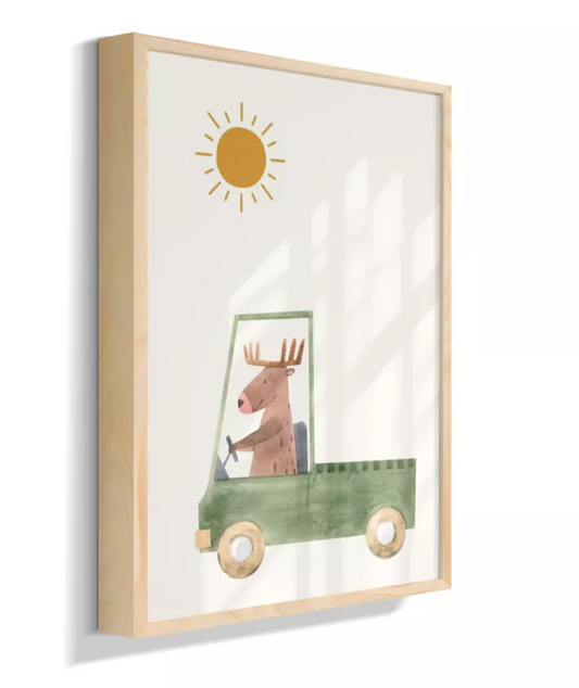 Cervo na caminhonete