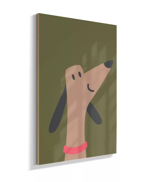 Cachorro (fundo verde)