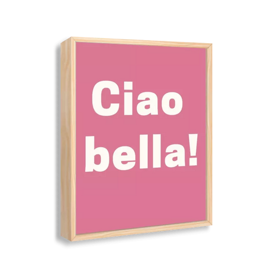 Ciao bella (pink e branco)