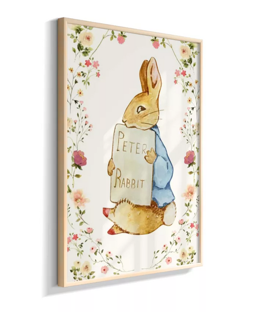 Pedro Coelho (Peter Rabbit, moldura de flores)
