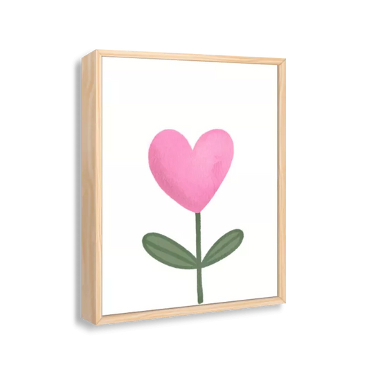 Flor rosa coração (textura)