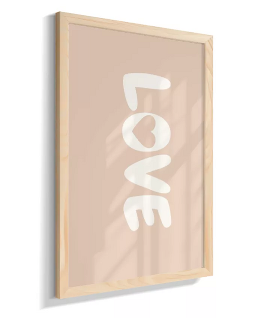 Love na horizontal (rosa claro)