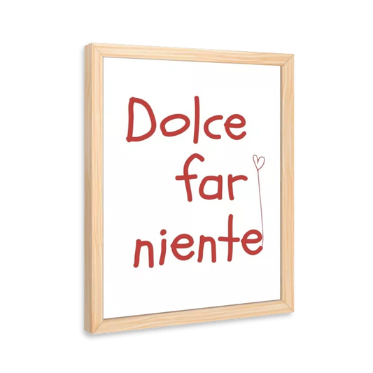 Dolce far niente (vermelho)