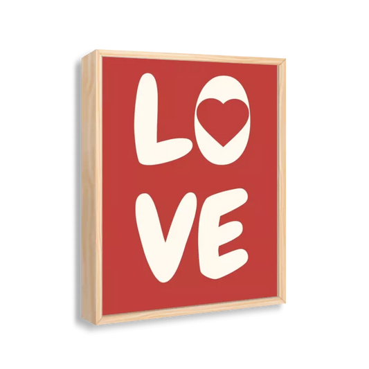 Love (vermelho e bege)