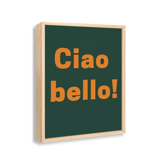 Ciao bello (verde e laranja)