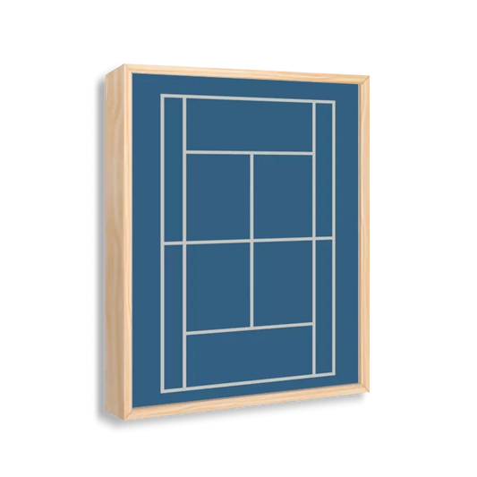 Quadra de tenis azul