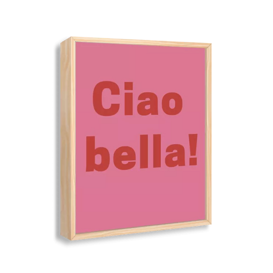 Ciao bella (pink e vermelho)