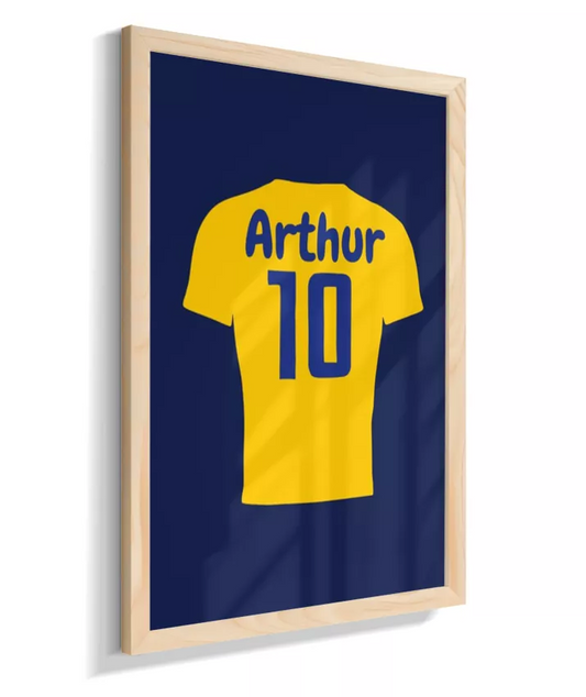 Camisa 10 personalizada (azul marinho)