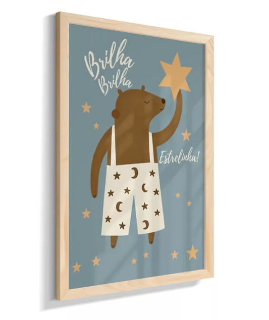 Urso com estrelas (azul)