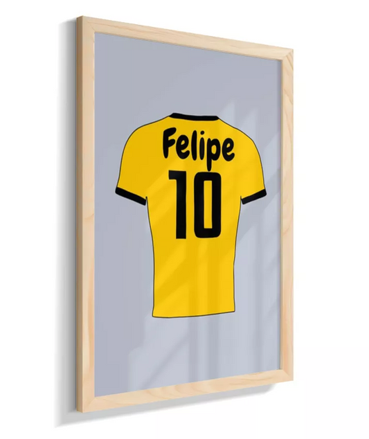 Camisa 10 personalizada (azul cinza)