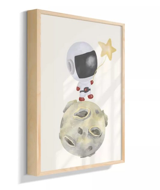 Astronauta com estrela na lua (neutro)