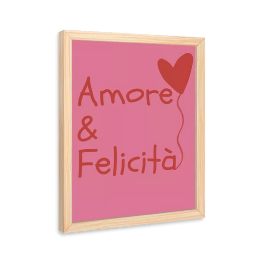Amore &amp; Felicità (pink e vermelho)