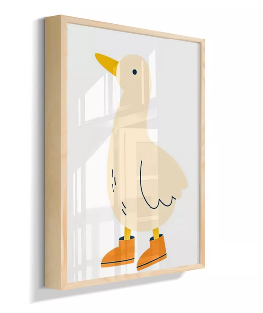 Pato com galocha (fundo branco)