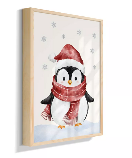 Pinguim na neve