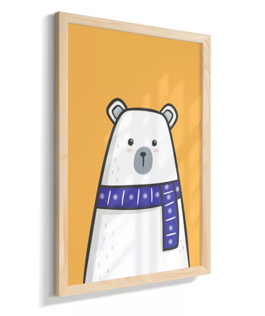 Urso polar (fundo amarelo)