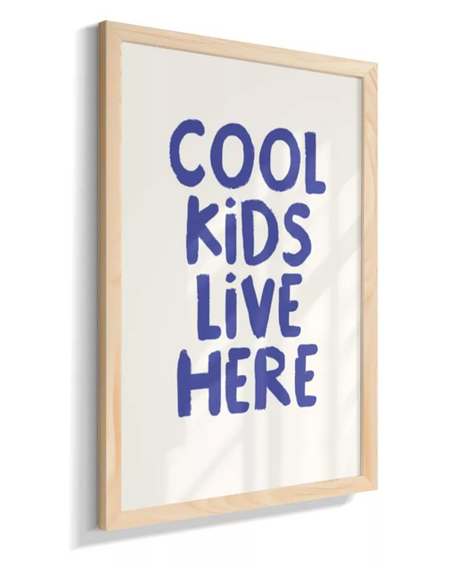 Cool kids live here (neutro e azul)
