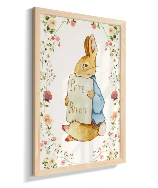 Pedro Coelho (Peter Rabbit, moldura de flores)