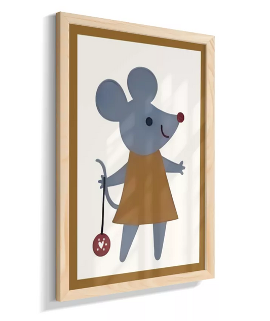 Ratinha com Ioiô (detalhe simulando moldura marrom)