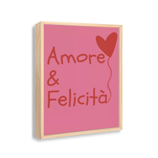 Amore &amp; Felicità (pink e vermelho)