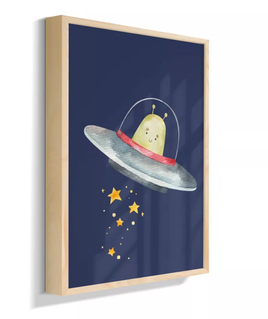 ET na nave espacial (azul)