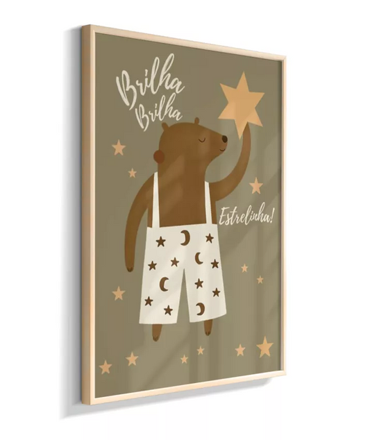 Urso com estrelas (verde)