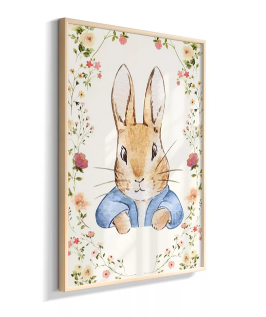Pedro Coelho (Peter Rabbit, moldura de flores)