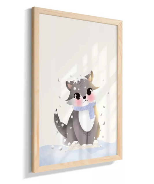 Lobo na neve