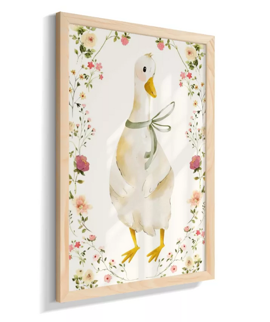 Pata com laço (moldura de flores)