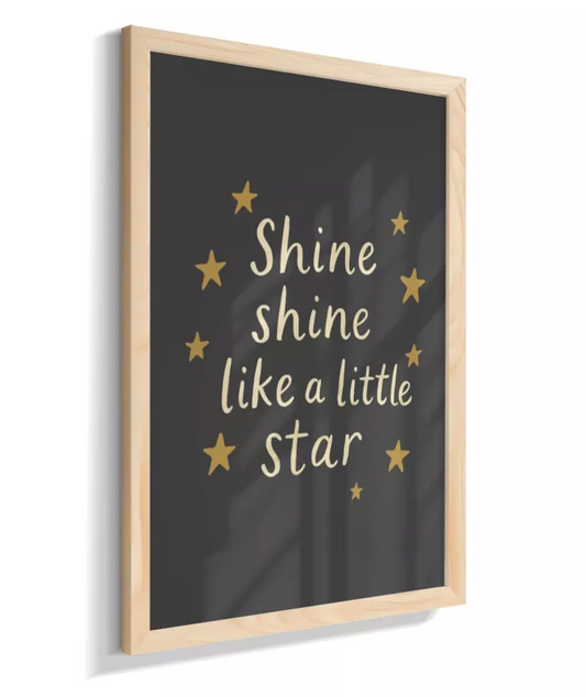 Shine like a little star (preto).