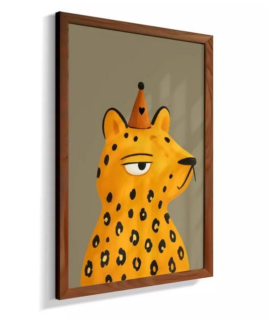 Tigre perfil (fundo verde)