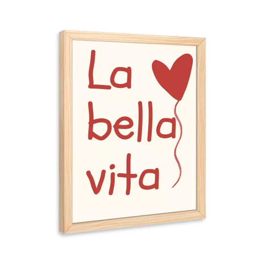 La bella vita (bege e vermelho)